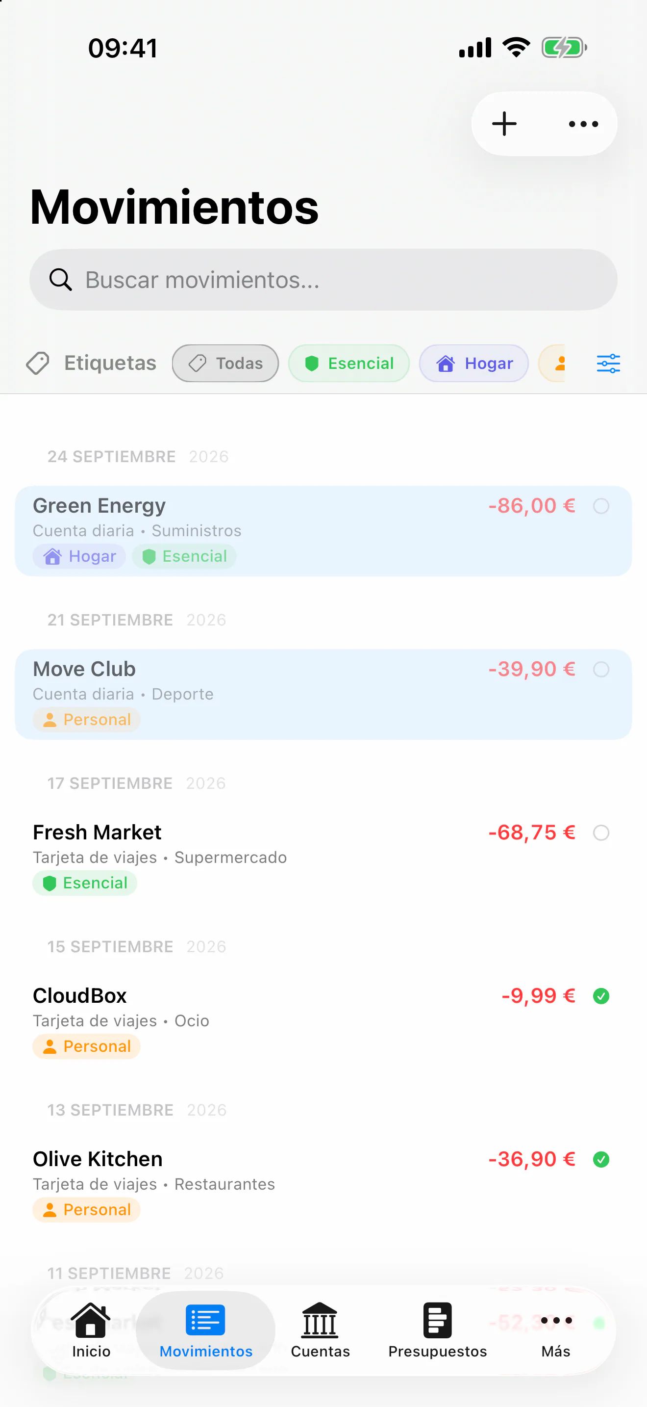 FinZenFlow: Filtros