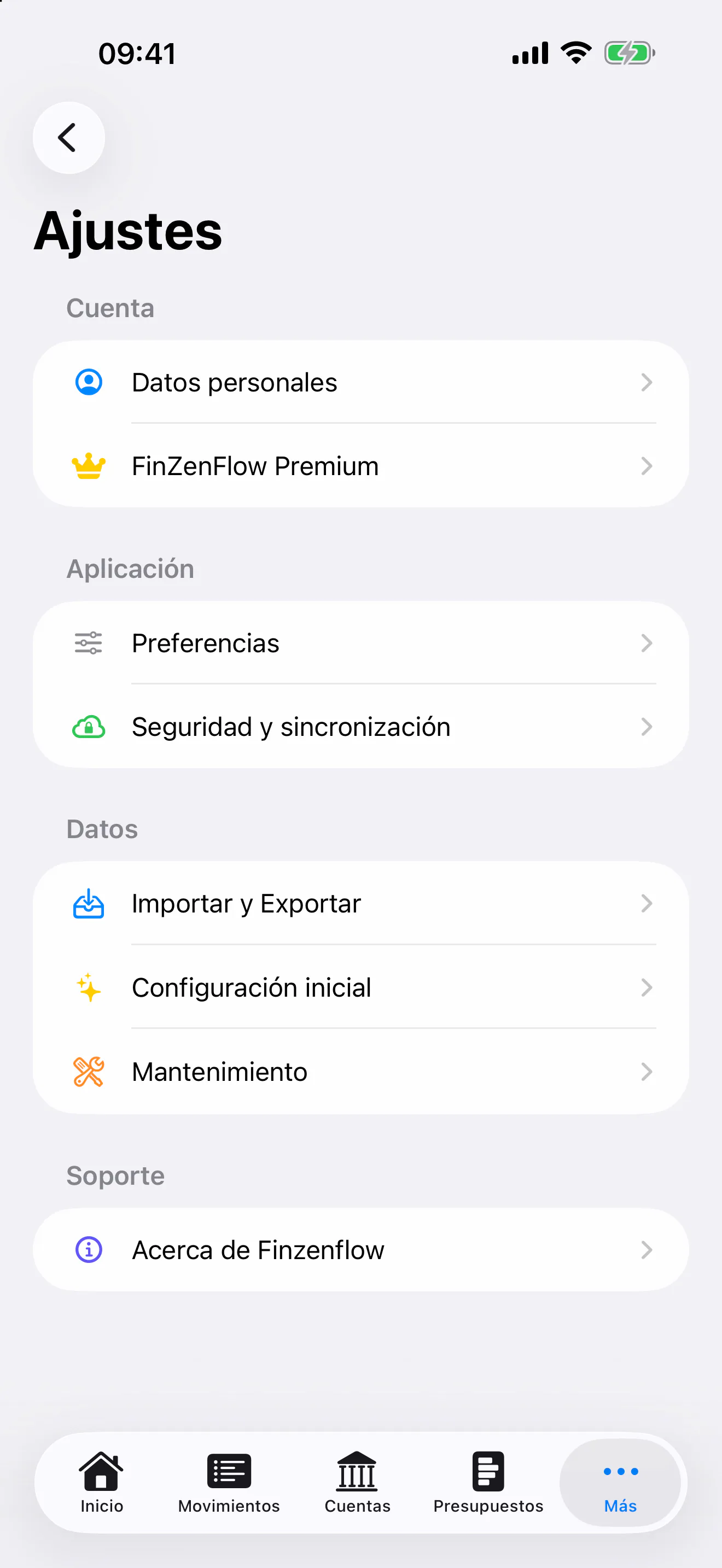 FinZenFlow: Importa y exporta